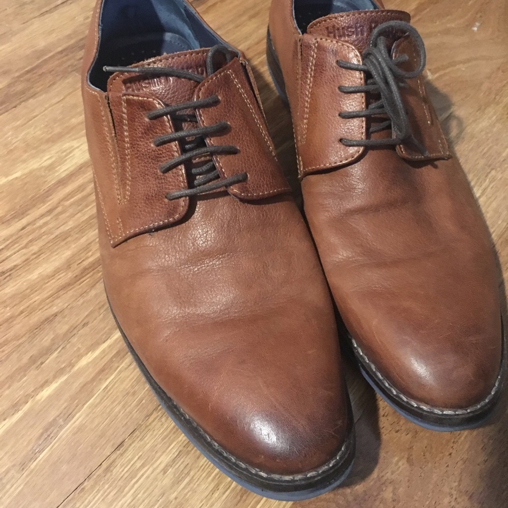 Men’s brown leather hush puppies Oxford